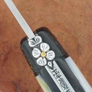 Couteau laguiole en nacre 10 cm