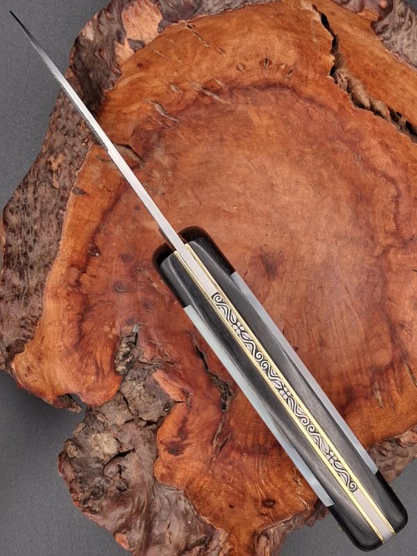 Couteau de chasse manche en nacre – Image 3