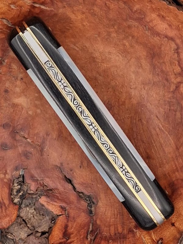 Couteau de chasse manche en nacre – Image 4