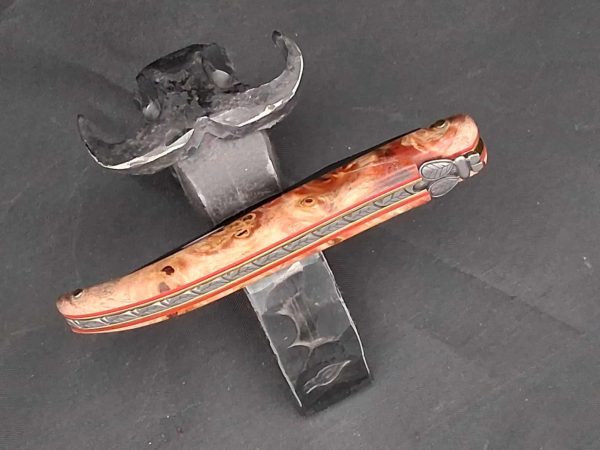 Couteau Laguiole - Marronnier, intercalaire rouge & T12 – Image 4