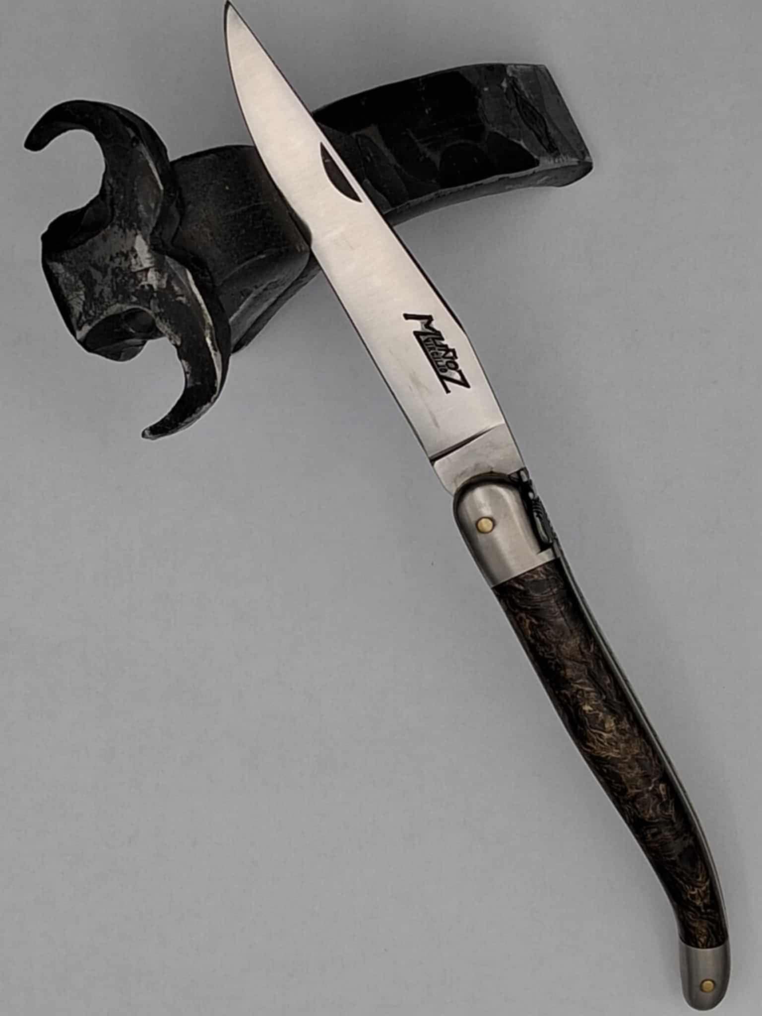 Couteau laguiole Fibre de carbone Or – Image 4