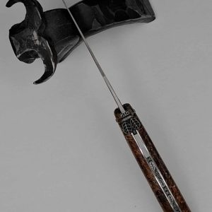 Couteau laguiole Manche molaire de mammouth fossilisé