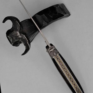 Couteau laguiole Fibre de carbone Or