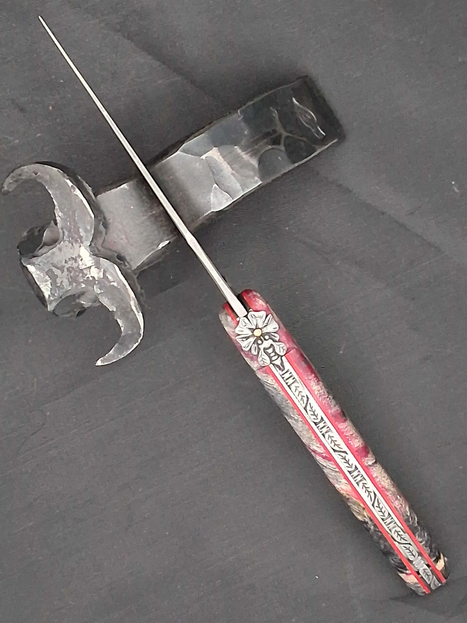 Couteau Laguiole Peuplier Flammé 12 cm – Image 3