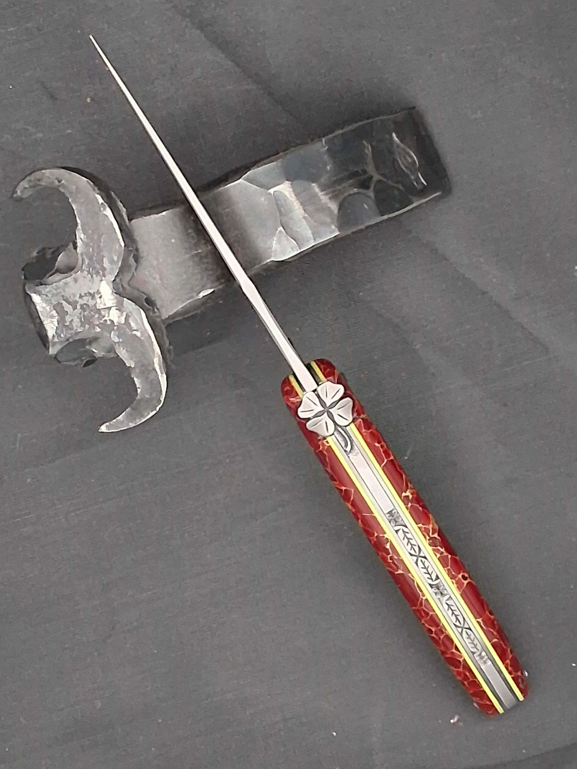 Couteau Laguiole Mouche Trèfle 12 cm – Image 3