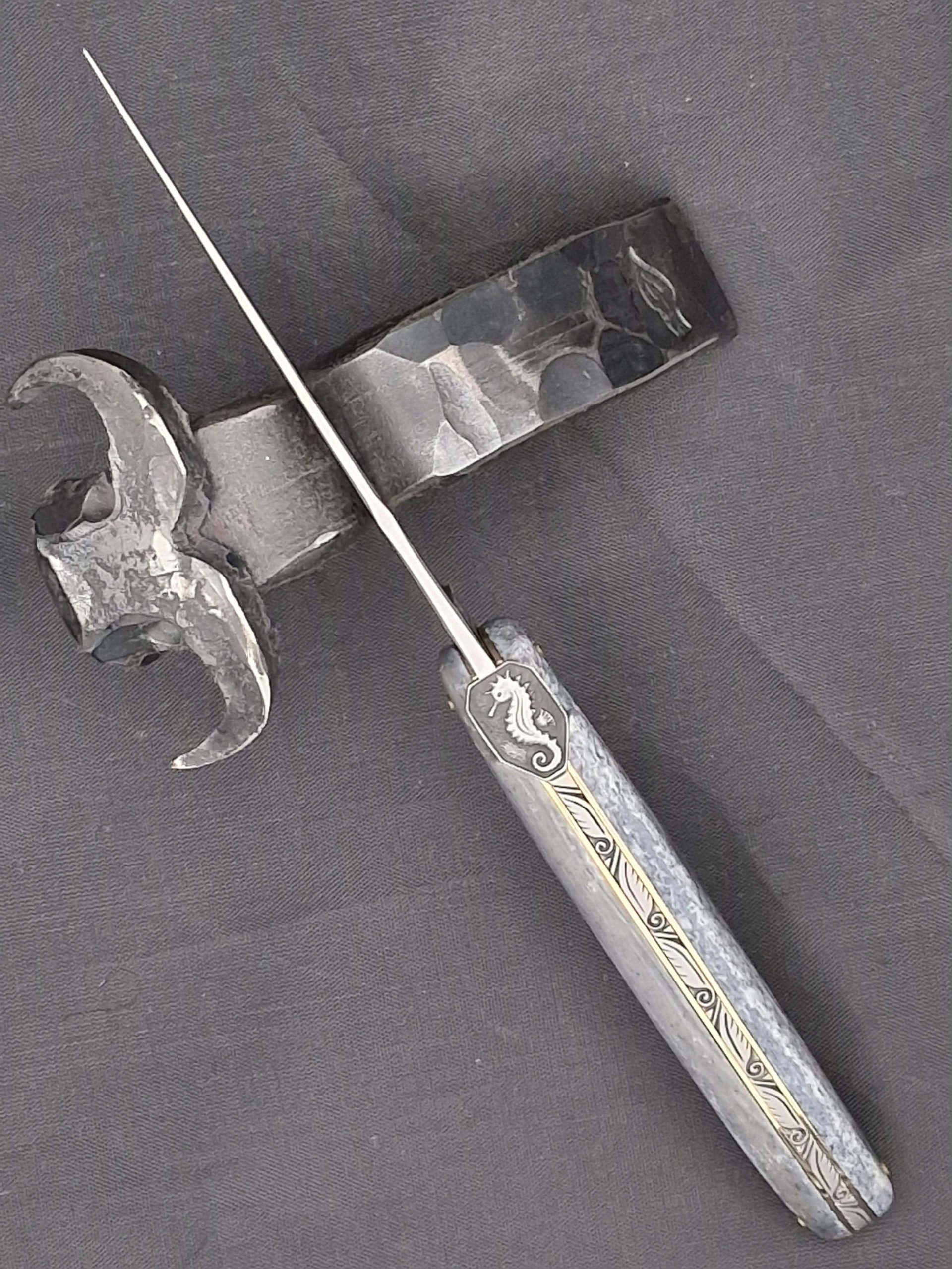 Couteau Laguiole Mouche Hippocampe 12 cm – Image 3